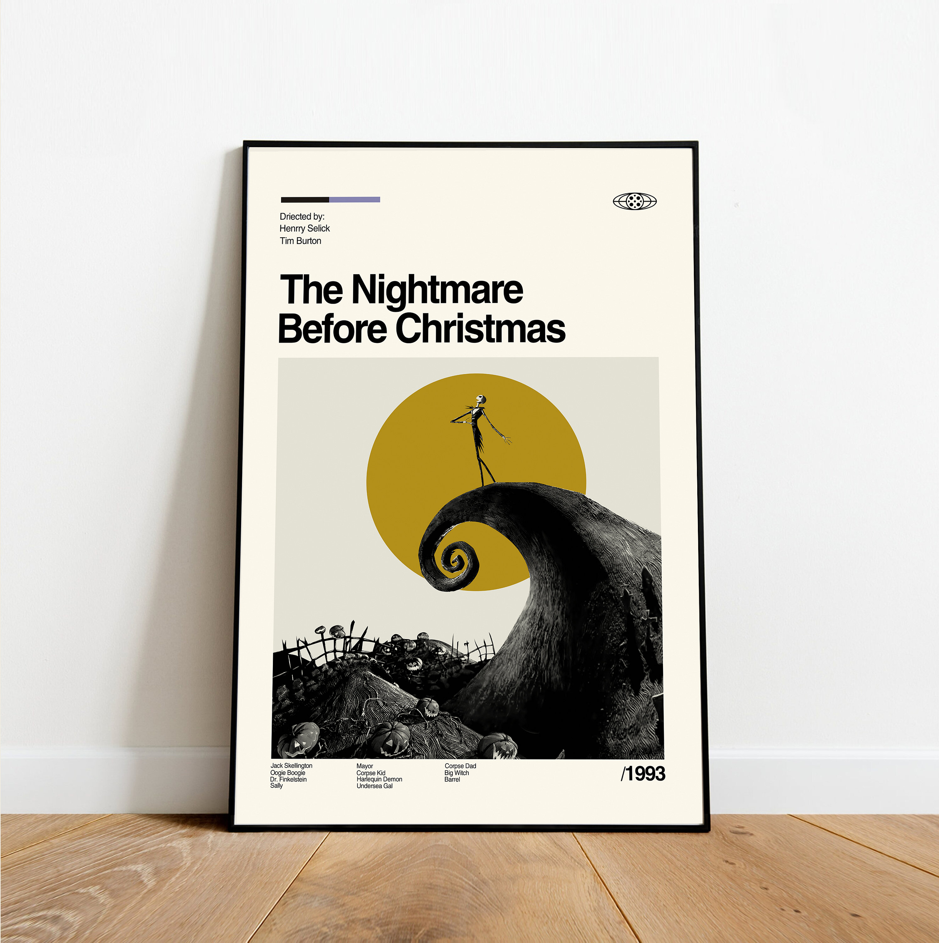 Discover The nightmare before Christmas - Retro Movie Poster - Minimalist Art