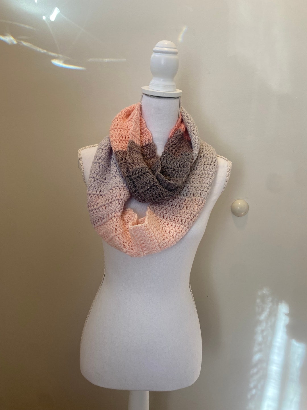 Pink Multi Sparkle Infinity Scarf - Etsy