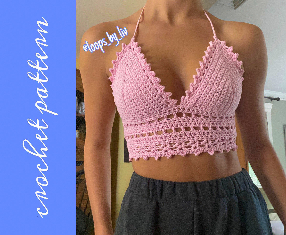 The Liv Top Crochet Pattern by @loopsbylivv