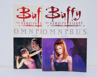 Buffy the Vampire Slayer Omnibus - Volumes 1 & 2 - Comic Book TPB Trade Paperback Graphic Novel Lot - Joss Whedon - DC Dark Horse