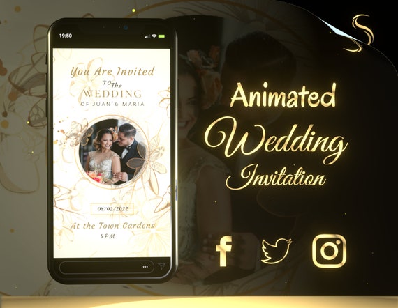 Custom Animated Wedding Invitation Wedding Video Invitation - Etsy Custom Animated Wedding Invitation Wedding Video Invitation - Etsy