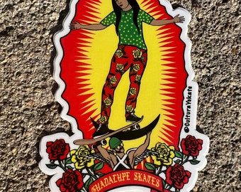 Guadalupe Skates Sticker | Buy One Get One Free