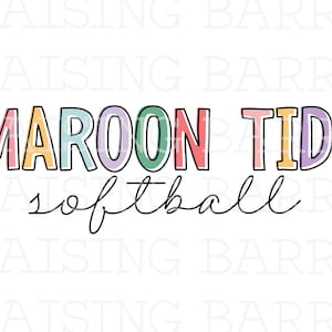 Picayune maroon tide softball sublimation design download| maroon tide png, picayune Highschool png, maroon tide digital download