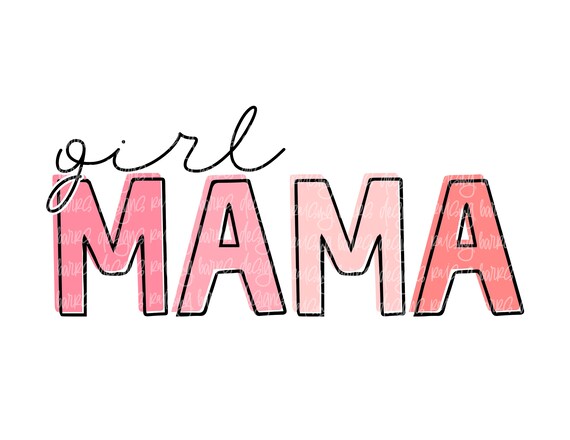 Girl Mama PNG | Sublimation Design (Digital Download)