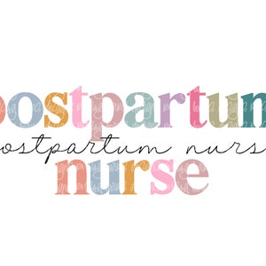 Postpartum nurse png| Postpartum nurse sublimation, Postpartum png download, nurse shirt design, occupation designs, digital design download