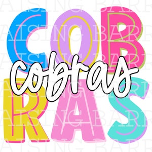Cobras png, cobras mascot, cobras sublimation design