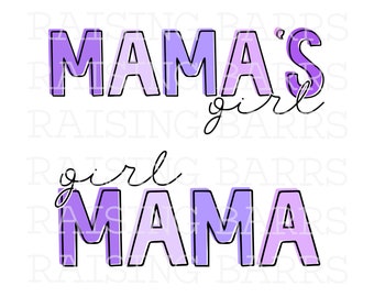 Girl mama mamas girl sublimation pair| Girl mama set png, mamas girl set png, Mother’s Day set digital download
