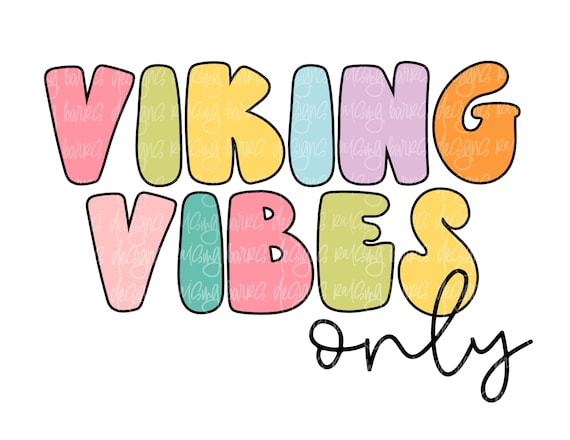 Viking vibes only sublimation design| Vikings png, Vikings mascot png, Vikings png digital design download