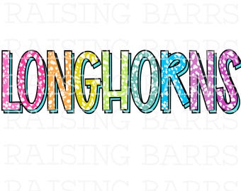 Longhorns PNG, mascota de Longhorns, diseño de sublimación de Longhorns