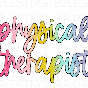 Physical therapist  sublimation | physical therapy png, physical therapy design, pt design, PT png, PT digital design download