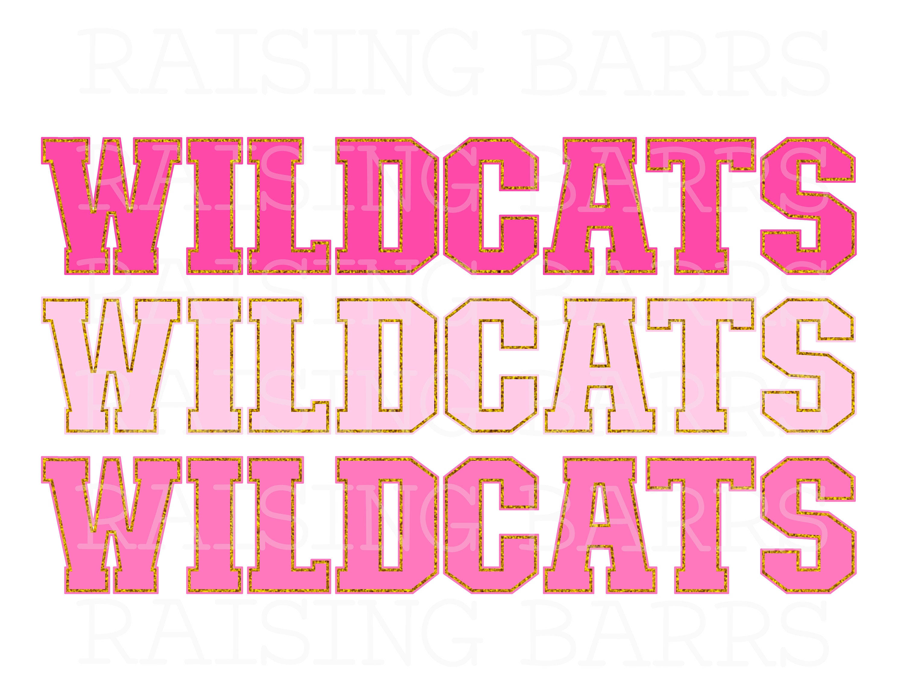 Pink Wildcats sublimation| Wildcats png, mascot png, wildcats digital design, digital design, wildcats download