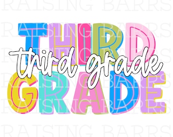 Third grade png| Third grade teacher png, third grade sublimation design download