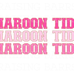 Pink Picayune maroon tide sublimation design download| maroon tide png, picayune Highschool png, maroon tide digital download