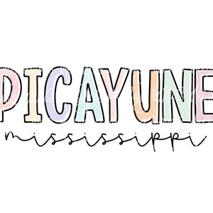 Picayune ms sublimation | Picayune  png, Mississippi png digital file, picayune digital download
