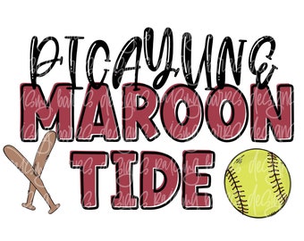 png Picayune Maroon Tide Sublimation digital design