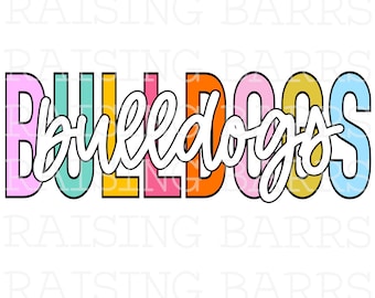 Bulldogs Sublimation Design | Mascot PNG (Digital Download)
