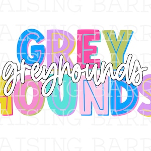 Greyhounds sublimation design | greyhounds  mascot design, greyhounds  png design, greyhounds  sublimation download