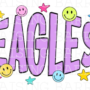 Eagles sublimation design download| Team mascot png, eagles mascot png, go eagles png digital design download