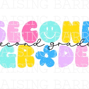 Second grade png| Second grade teacher png, second grade sublimation design download