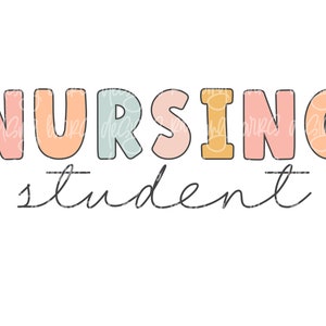 Nursing student sublimation | nurse png, nursing student  png, nurse digital file, future nurse gift png, nurse digital download