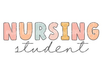 Nursing student sublimation | nurse png, nursing student  png, nurse digital file, future nurse gift png, nurse digital download