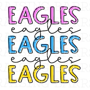Eagles sublimation design download| Team mascot png, eagles mascot png, go eagles png digital design download