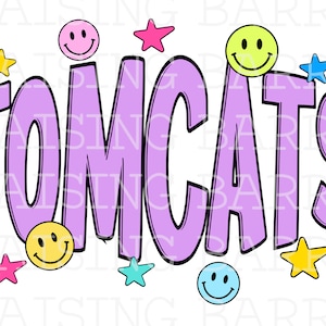 Tomcats sublimation design| Tomcats png, Tomcats mascot png, Tomcats png digital design download