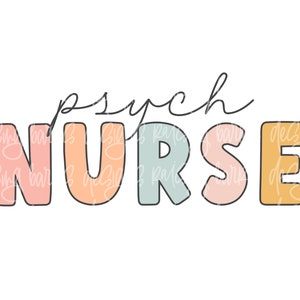 Psych nurse sublimation | psych nurse digital download, psych nursing png, psych nurse png, digital design download