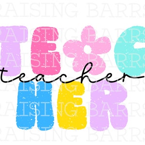 Teacher sublimation design | teacher png, teach png, teacher life png, teacher gift png, teacher digital design download