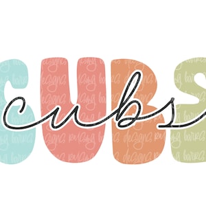 Cubs sublimation design download| Team mascot png, cubs mascot png, go cubs png digital design download
