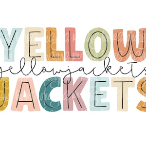 Yellow Jackets sublimation| Jackets png, mascot png, jackets digital design, digital design, jackets download