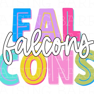 Falcons png | Falcons mascot sublimation, Falcons mascot png, Falcons  png design, digital design download