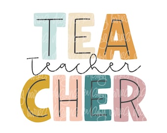 Teacher sublimation design | teacher png, teach png, teacher life png, teacher gift png, teacher digital design download