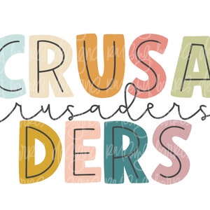 Crusaders  sublimation design| Crusaders png, crusaders mascot png, Crusaders png digital design download