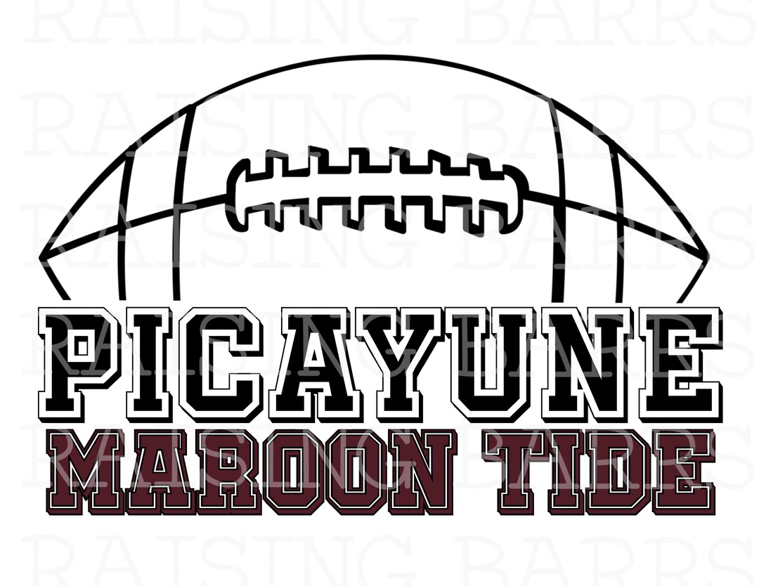 Picayune Png, Maroon Tide Png, Picayune Sublimation Design, Picayune