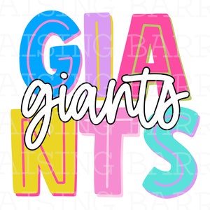 Giants ong, giants mascot, giants digital design download, sublimation design