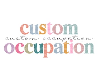 Custom job title png, Occupation png| job pngs, career png, occupation sublimation, occupation request, custom occupation design