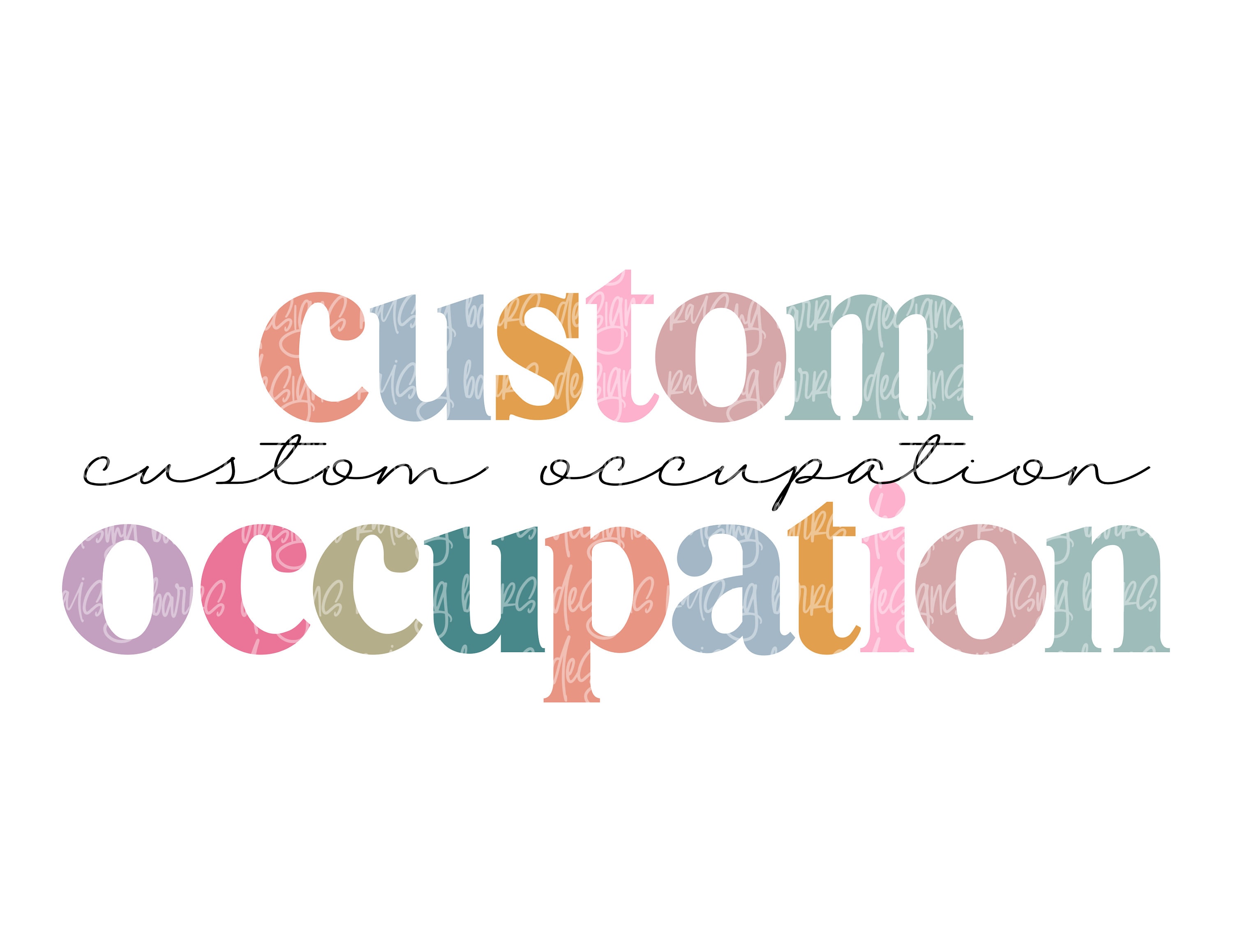 Custom job title png, Occupation png| job pngs, career png, occupation sublimation, occupation request, custom occupation design