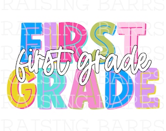 First grade png| First grade  teacher png, first grade sublimation design download