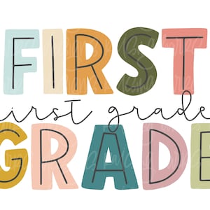 First grade png| First grade  teacher png, first grade sublimation design download