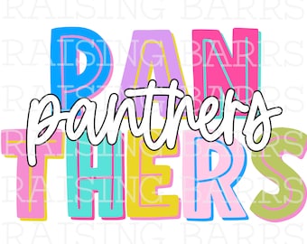 Panthers png| Panthers sublimation, Panthers mascot png, Panthers mascot digital design