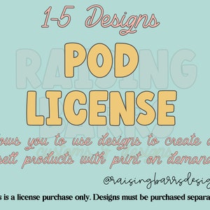 POD license, print on demand license