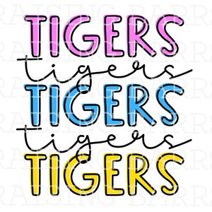 Tigers sublimation design | tigers mascot design, tigers png design, tigers sublimation download