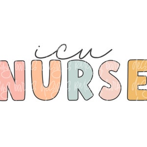 ICU nurse png| ICU nurse sublimation, ICU png download, icu nurse shirt design, occupation designs, digital design download