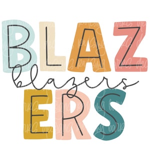 Blazers sublimation design| Blazers png, blazers mascot png, Blazers  png digital design download