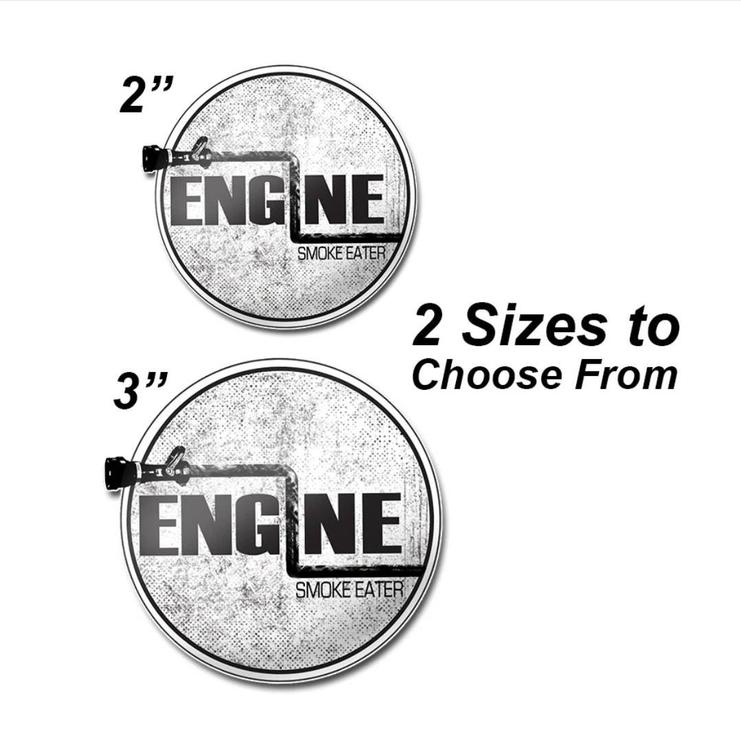 Engine Smoke Eater Firefighter Sticker Fire Etsy