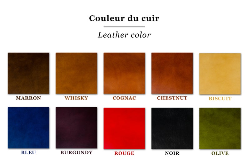 Card holder / High quality full grain leather / Vegetable tanning / Handmade & hand stitched / choose your color combination image 8