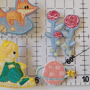 Stickerei Patch-Stick-on Patch-Der kleine Prinz Serie-612 Planet-Kleiner Prinz-die Nur Rose-Kleiner Fuchs-Le Petit Prince-Cute