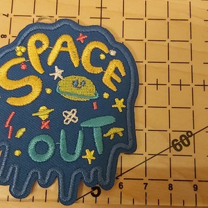 Embroidery Patch-Iron-on Patch-Space Out-I want to leave-Love the Earth Patch-Good quality patch