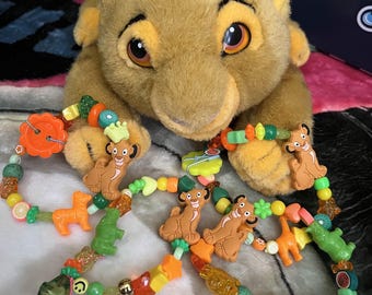 Scene Furry Decora Igari Mori Kei Juminocore OOAK Baby Simba Disney The Lion King Themed Kandi Bracelets